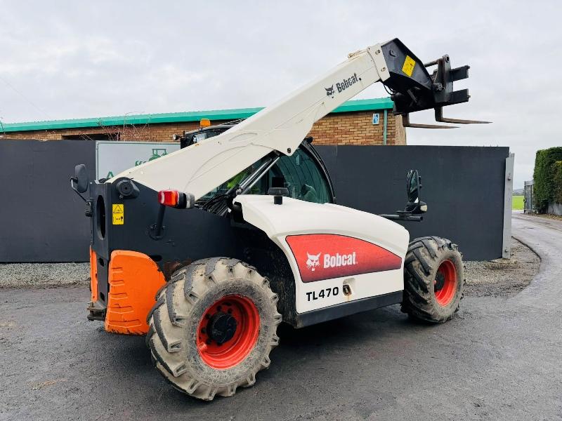 BOBCAT TL470 TELEHANDLER*C/W PALLET TINES*YEAR 2012*5507 HOURS*VIDEO*