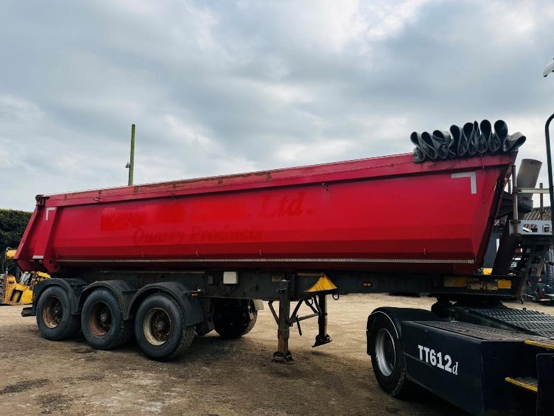 SCHMITZ TRI AXLE BULK TIPPING TRAILER*C/W EASY SHEET*VIDEO*