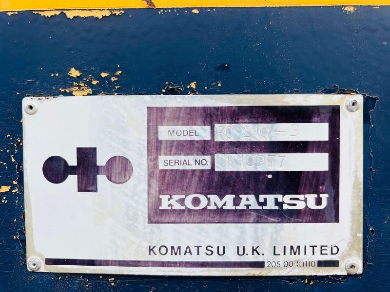 KOMATSU PC210-3 TRACKED EXCAVATOR C/W BUCKET 