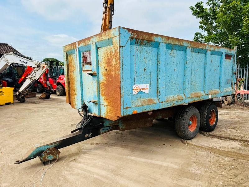 KEN WOOTTON DOUBLE AXLE TIPPING TRAILER*VIDEO*