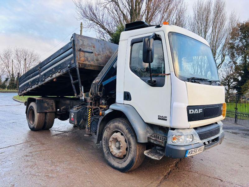 DAF LF55.220 4X2 TIPPER LORRY C/W HIAB 099 CRANE CHOICE OF 5 *VIDEO*