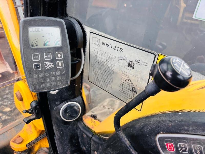 JCB 8085 ECO EXCAVATOR*YEAR 2012*C/W BUCKET*VIDEO*