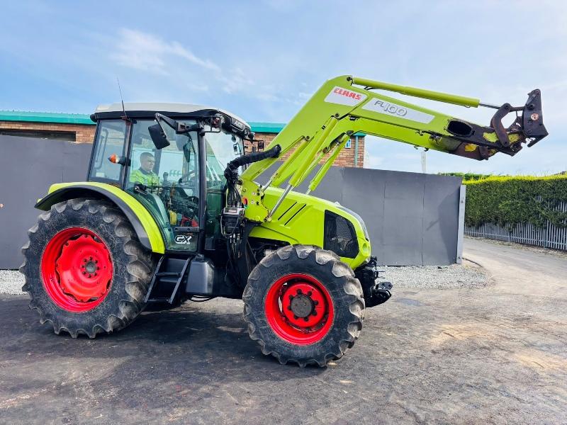 CLAAS AXOS 320 CX*C/W FL100 FRONT LOADER*ONLY 702 HOURS*YEAR 2010*VIDEO*