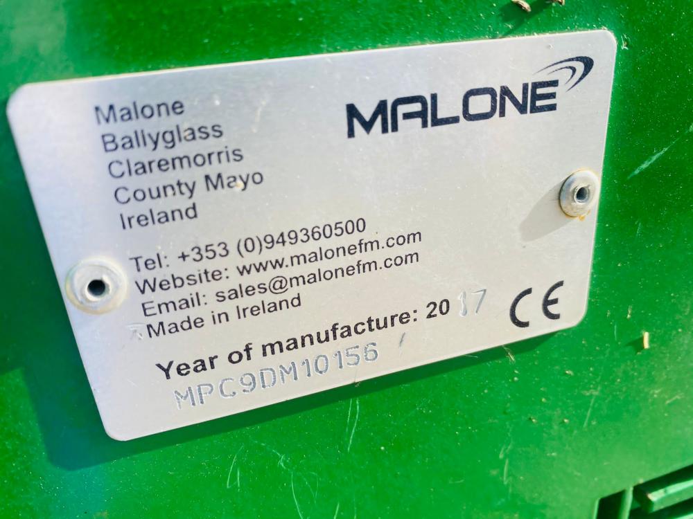 MALONE PRODUCT 900 THREE POINT LINKAGE * YEAR 2017 *