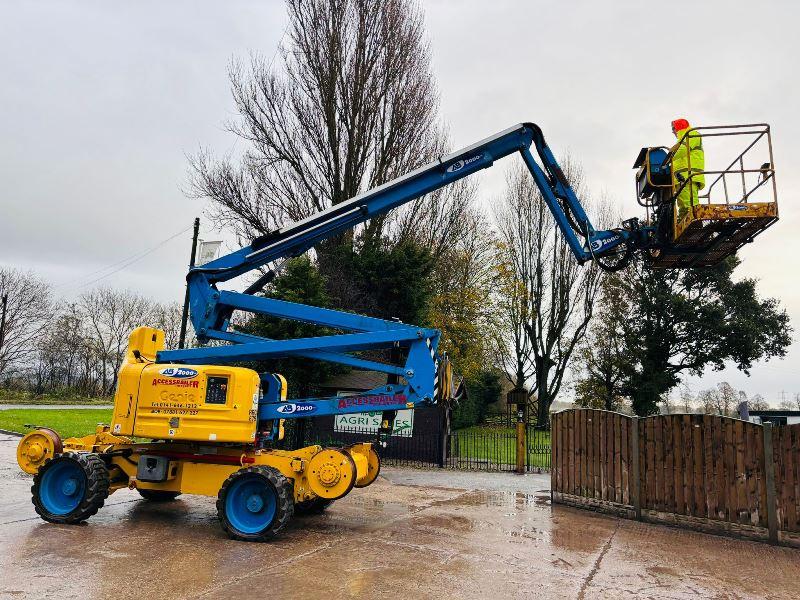 GENIE Z-60/34 4WD RAIL ROAD BOOM LIFT *20.3 METERS, YEAR 2013, 3912 HOURS* VIDEO*