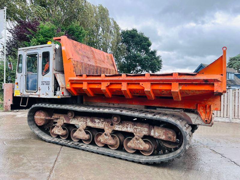 HITACHI CG100 TRACKED DUMPER C/W RUBBER TRACKS & REVERSE CAMERA *VIDEO*