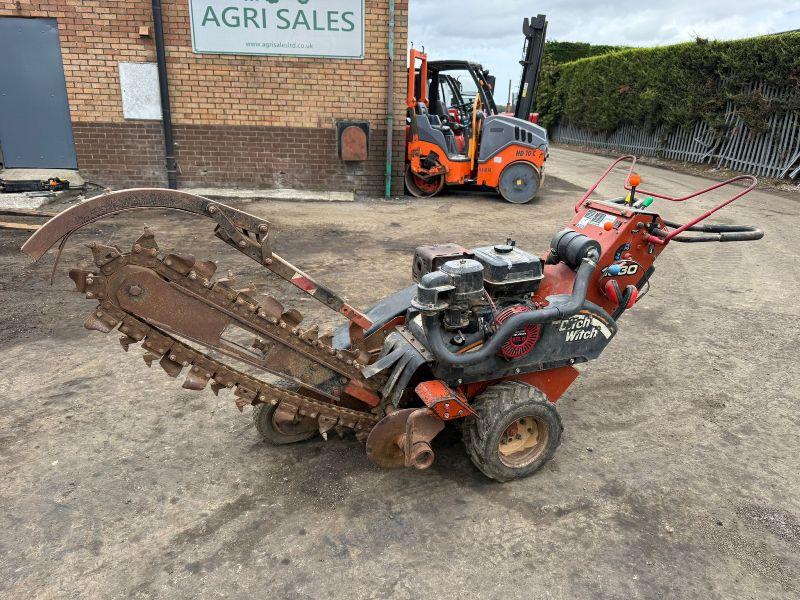 DITCH WITCH 1330 WALK BEHIND TRENCHER*VIDEO*