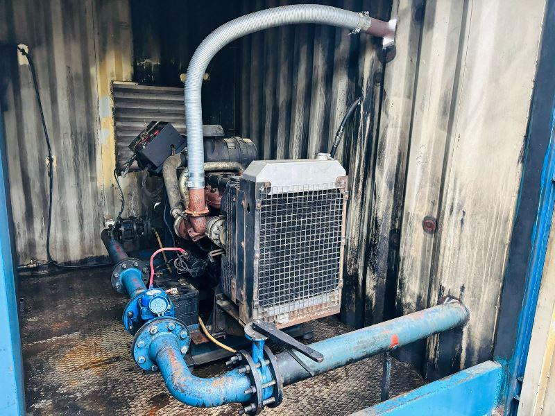 10FT X 8FT CINTAINERISED 4 INCH WATER PUMP C/W PERKINS ENGINE *VIDEO*
