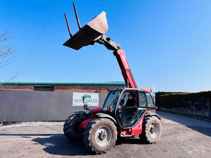 MANITOU MLT 634 TELEHANDLER *C/W BUCKET AND PALLET TINES*VIDEO*