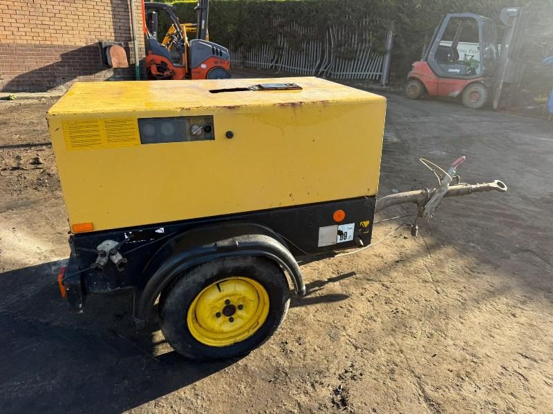 ATLAS COPCO XAS36 AIR COMPRESSOR*C/W YANMAR ENGINE*VIDEO*