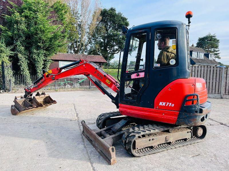 KUBOTA KX71-3 EXCAVATOR *YEAR 2014, 4211 HOURS, ONE OWNER FROM NEW*VIDEO*