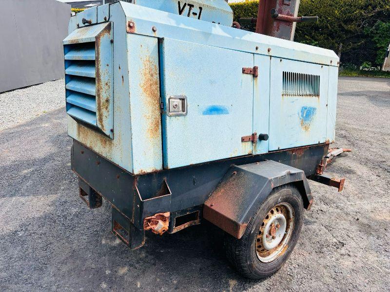 VT1 LIGHTING TOWERS *C/W 3 CYLINDER KUBOTA ENGINE*CHOICE OF 2*VIDEO*