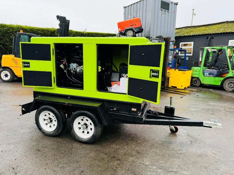 *BRAND NEW*COMPAL POWER VG-R30 41KVA GENERATOR TWIN AXLE TRAILER*VIDEO*