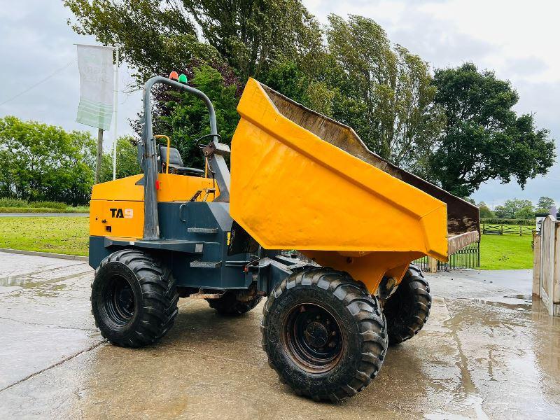 TEREX TA9 4WD DUMPER *YEAR 2014 , 3074 HOURS* C/W ROLE BAR *VIDEO*