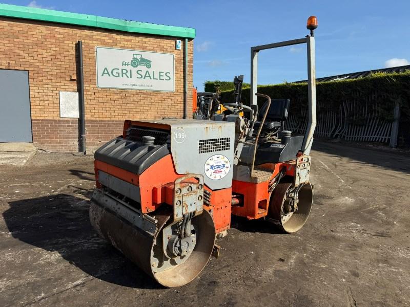HAMM HD12 DOUBLE DRUM ROLLER *2264 HOURS*C/W ROLL BAR*VIDEO*