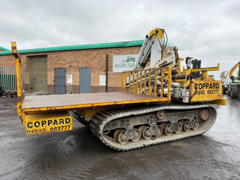 TRACKED FLATBED CARRIER*C/W HIAB CRANE*VIDEO*