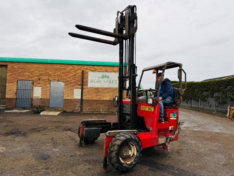 MOFFETT M5 25.3TL FORKLIFT*C/W KUBOTA ENGINE*1454 HOURS*VIDEO*