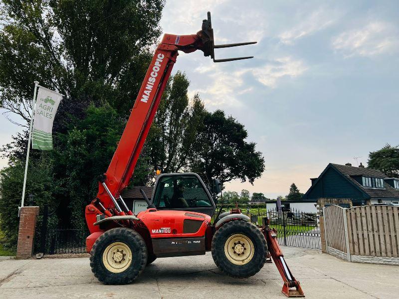 MANITOU MT1337SL 4WD TELEHANDLER *13 METER REACH* C/W PALLE TINES *VIDEO*