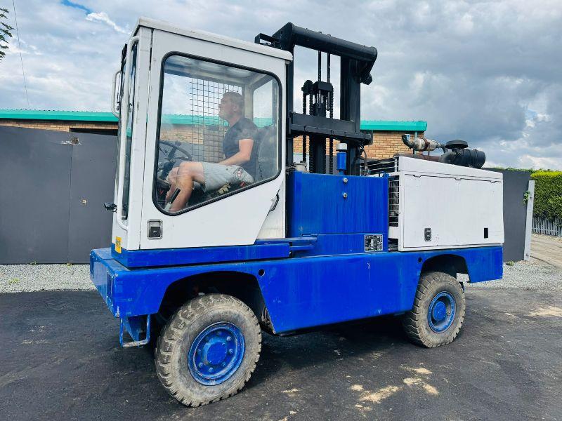 FANTUZZI SF.50XX SIDELOADER FORKLIFT*C/W PALLET TINES*VIDEO*