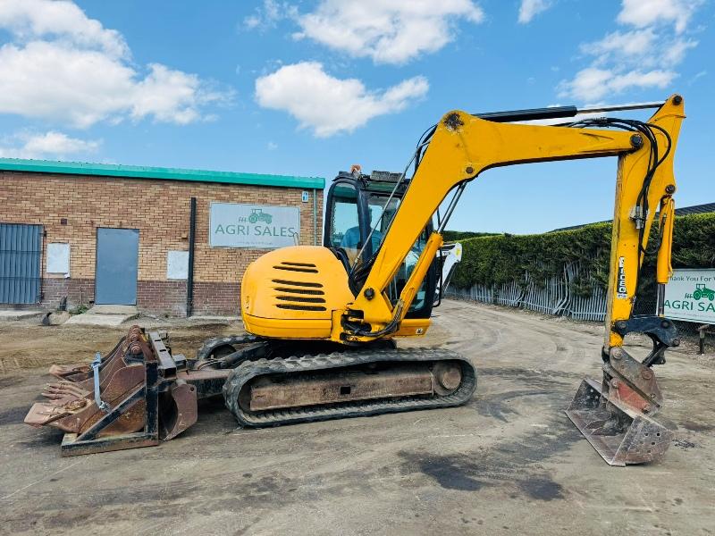 JCB 8080 EXCAVATOR*C/W BUCKETS*YEAR 2011*5979 HOURS*VIDEO*