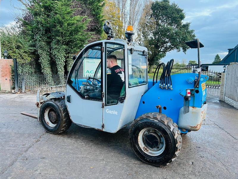 GENIE GTH-2506 4WD TELEHANDLER *ONLY 3169 HOURS* C/W PALLET TINES *VIDEO*