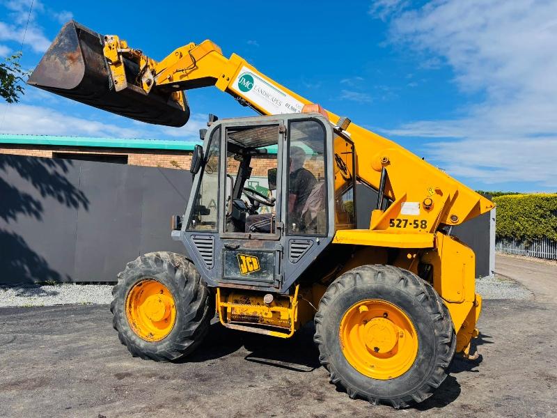 JCB 527-58 TELEHANDLER *C/W BUCKET*AG SPEC*VIDEO*