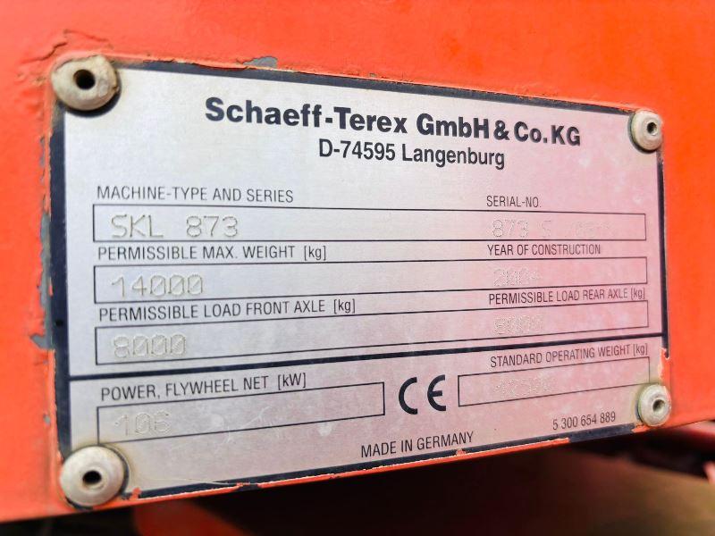 SCHAEFF SKL873 4WD LOADING SHOVEL C/W PERKINS ENGINE *VIDEO*