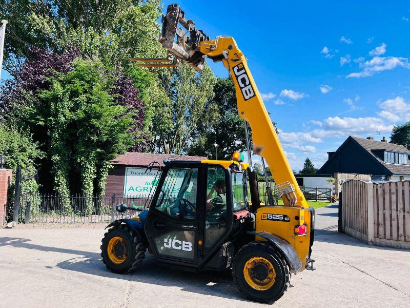 JCB 525-60 HI VIZ 4WD TELEHANDLER *YEAR 2015* C/W PALLET TINES *VIDEO*