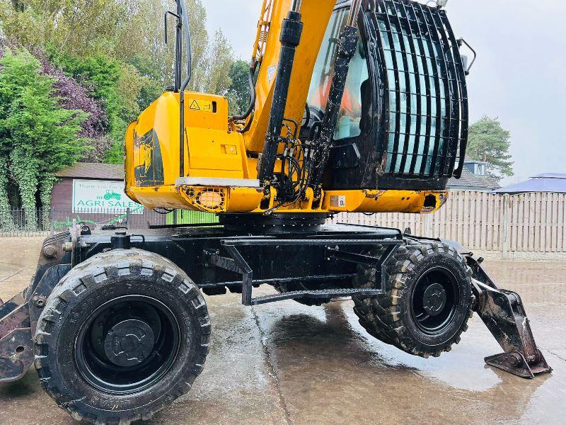 JCB JS130W 4WD WHEELED EXCAVATOR *YEAR 2009* C/W ROTATING SELECTOR GRAB *VIDEO*