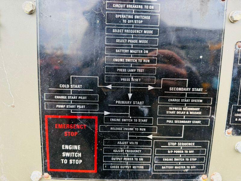 EX MOD ENGINE DRIVEN GENERATOR*C/W SINGLE OR 3PHASE*VIDEO*