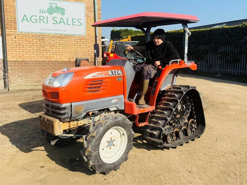 KUBOTA KT24 HALF TRACK COMPACT TRACTOR* 1618 HOURS*VIDEO*