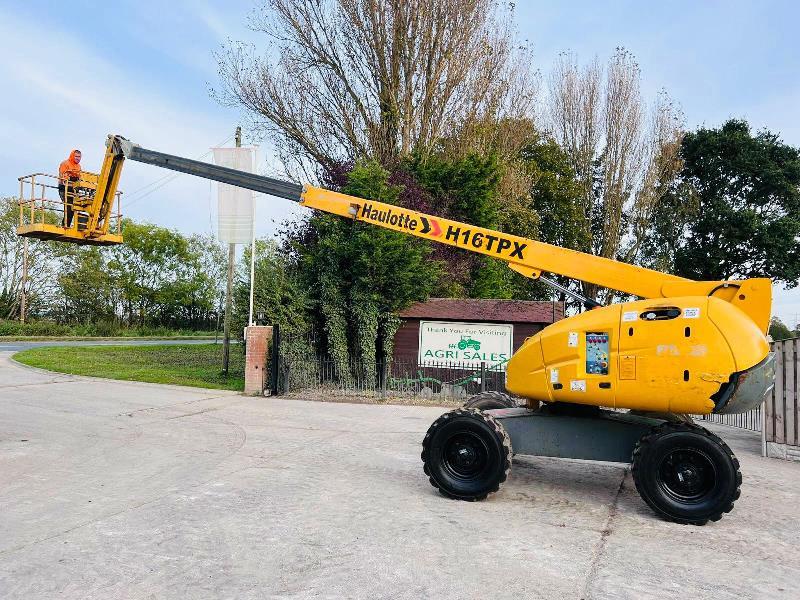 HAULOTTE H16TPX AIREL PLATFORM *16 METER, YEAR 2012* C/W TELESCOPIC BOOM*VIDEO* 