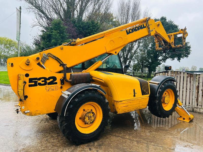 JCB 532-120 4WD TELEHANDLER *12 METERS, 6957 HOURS* C/W PALLET TINES *VIDEO*