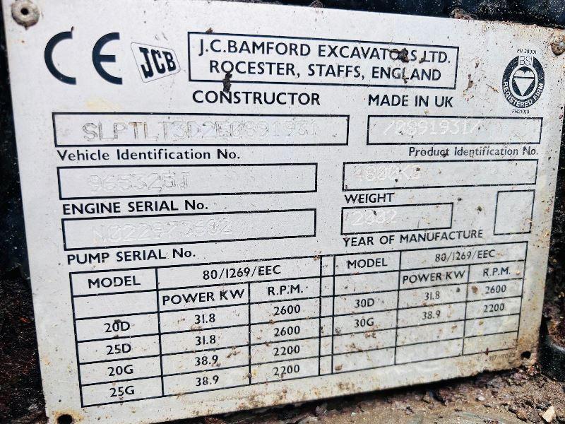 JCB TLT35D TELETRUCK C/W PALLET TINES *NON-RUNNER*VIDEO*