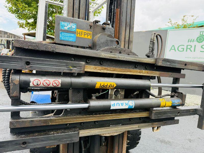HYSTER H2.50XM FORKLIFT*C/W HYDRAULIC ROTATING BAIL GRAB*VIDEO*