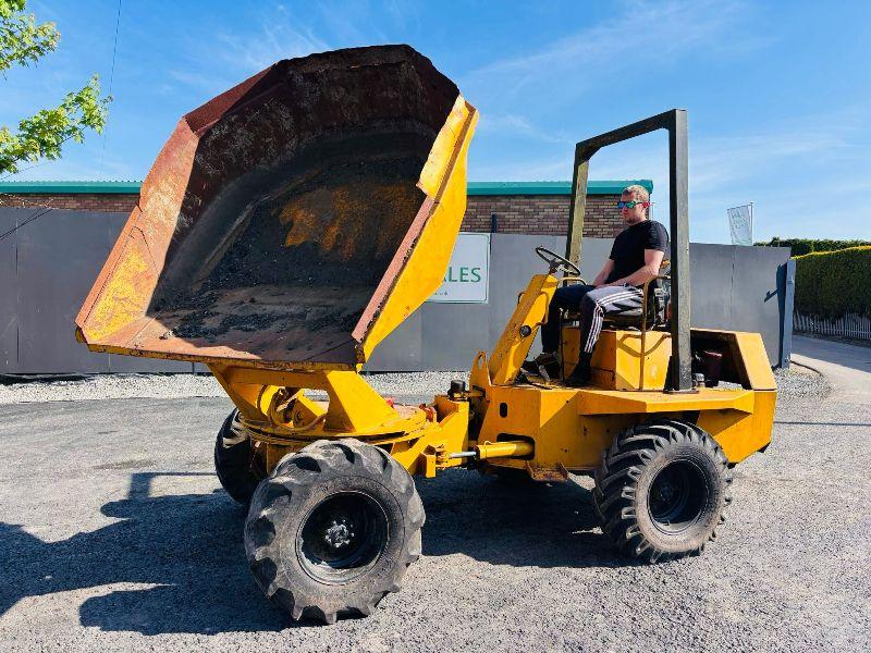 BENFORD 3 TONNE SWIVLE TIP DUMPER*VIDEO*