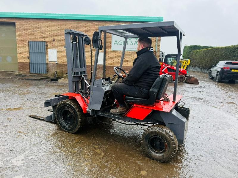 AUSA CE-11 ROUGH TERRAIN FORKLIFT*C/W SIDESHIFT*VIDEO*