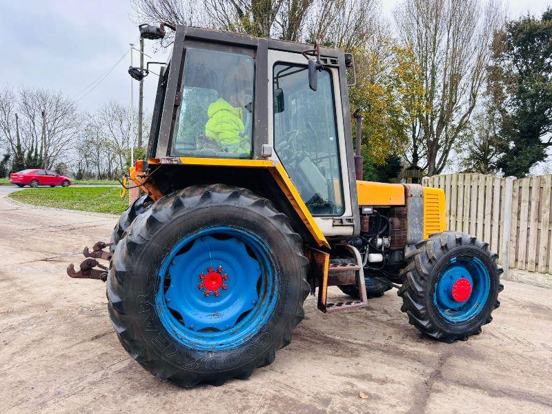 RENAULT 4WD TRACTOR C/W PICK UP HITCH *VIDEO*