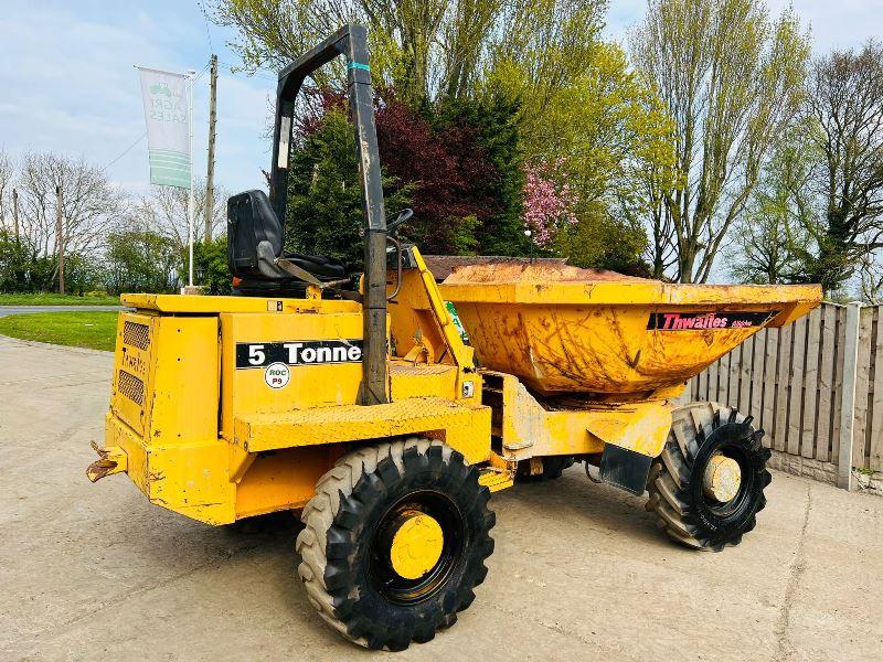 THWAITS ALLDRIVE 4WD SWIVEL TIP DUMPER C/W ROLE BAR *VIDEO*