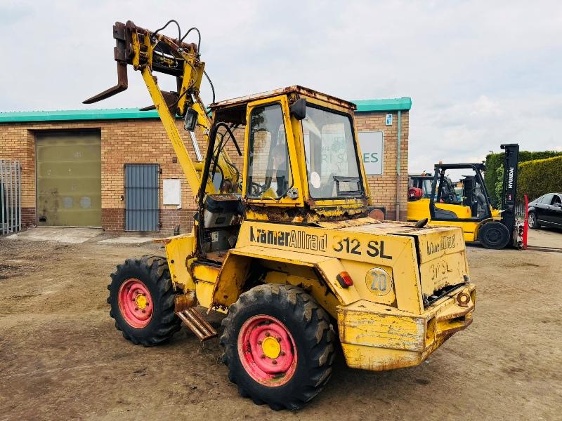 KRAMER 312 SL LOADER*C/W PALLET TINES*VIDEO*