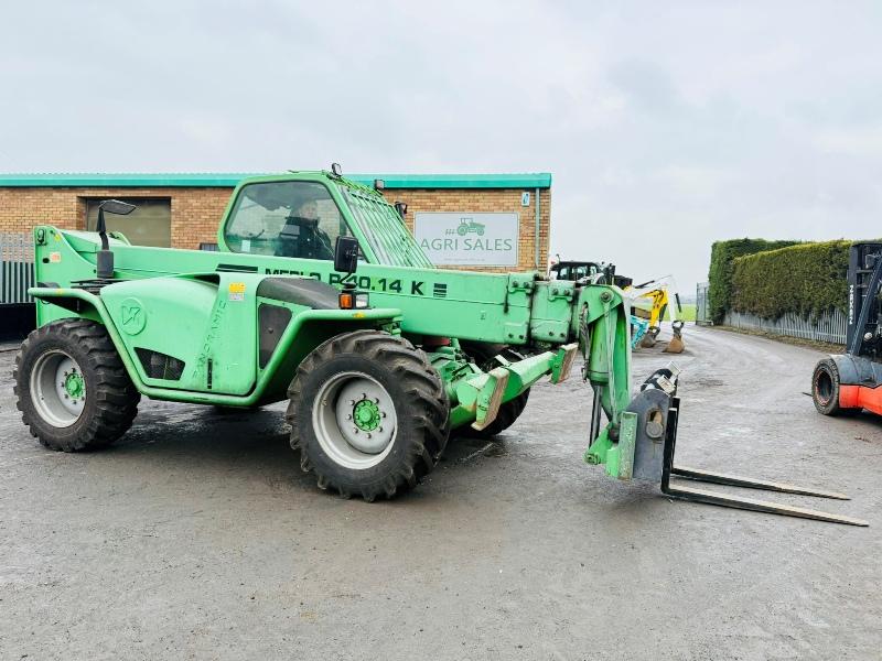 MERLO P40.14K TELEHANDLER*SWAY CAB*2902 HOURS*VIDEO*