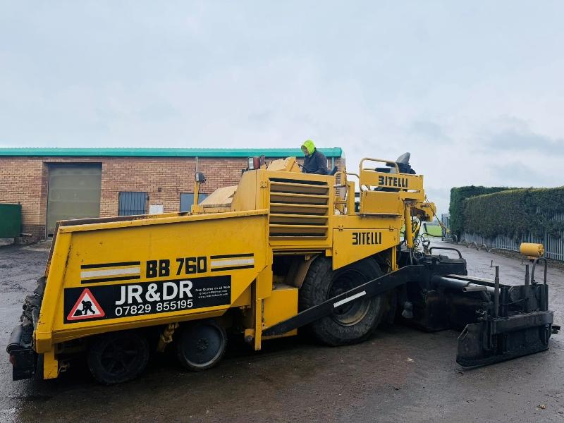 BITELLI BB760 TARMAC PAVER*C/W CATERPILLAR ENGINE*VIDEO*