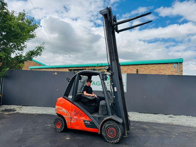 LINDE H35D-02 FORKLIFT*C/W PALLET TINES*YEAR 2016*VIDEO*