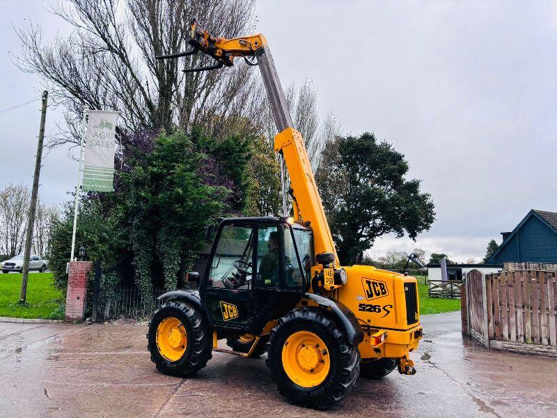 JCB 526S 4WD TELEHANDLER *AG-SPEC* C/W JOYSTICK CONTROL & PALLET TINES *VIDEO*