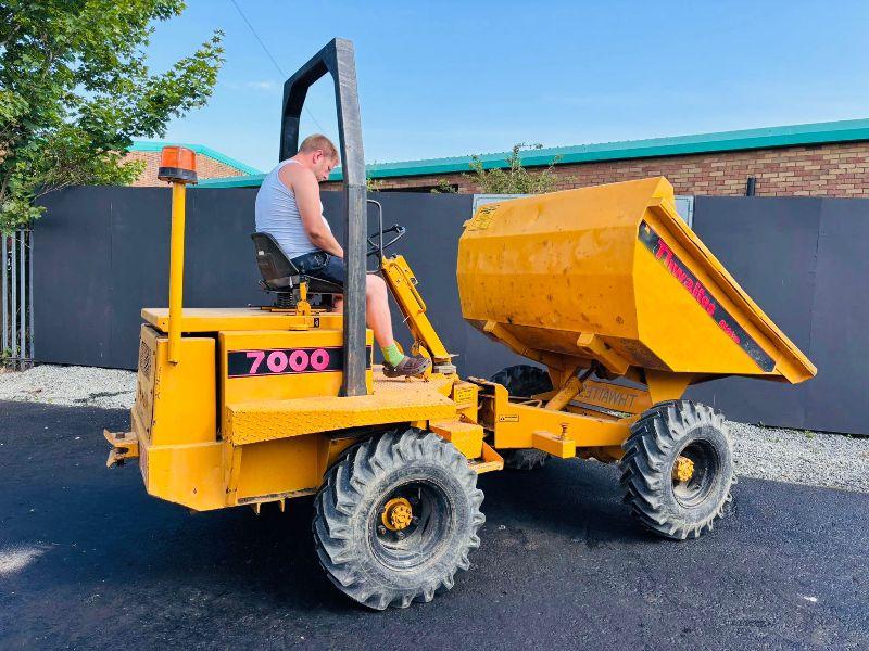THWAITES 7000 3 TONNE STRAIGHT TIP DUMPER*VIDEO* 