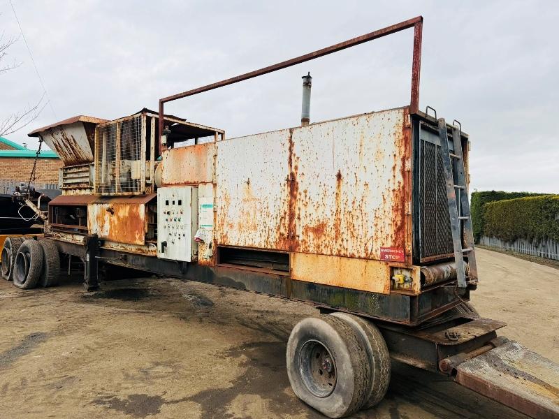 ROTARY CRUSHER WITH ON BOARD GENERATOR C/W*8 CYLINDER TURBO ENGINE*VIDEO*