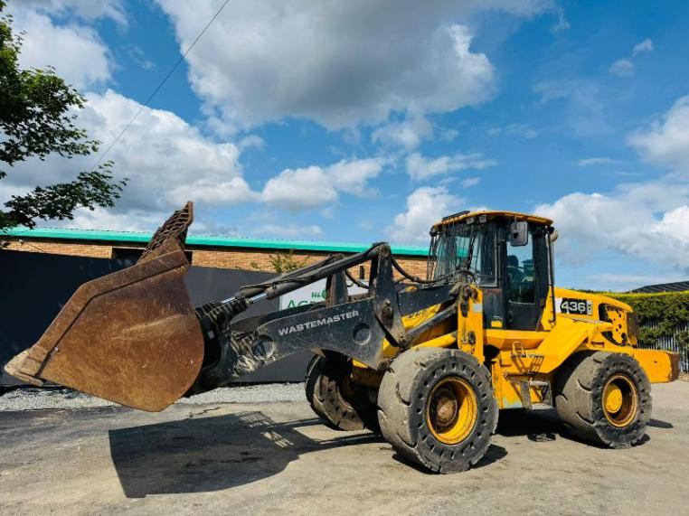 JCB 436 WASTEMASTER *C/W BUCKET* SOLID TYRES*VIDEO*