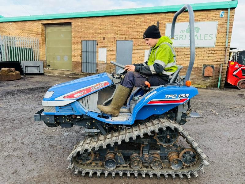ISEKI TPC153 TRACKED COMPACT TRACTOR*ONLY 634 HOURS*VIDEO*
