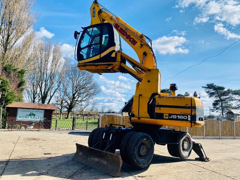 JCB JS160LC HIGH RISE CABIN WHEELED WASTE / SCRAP HANDLER