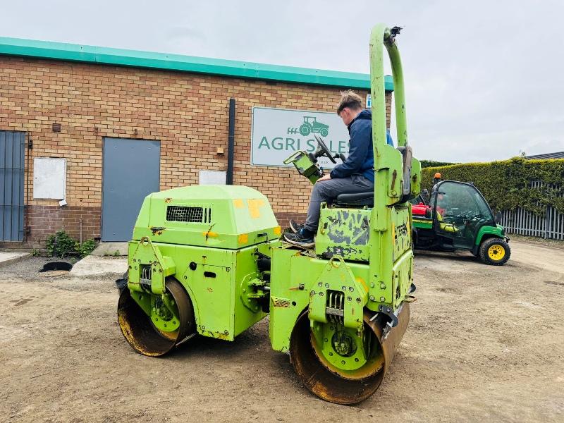BENFORD TV1200 DOUBLE DRUM ROLLER*C/W KUBOTA ENGINE*VIDEO*